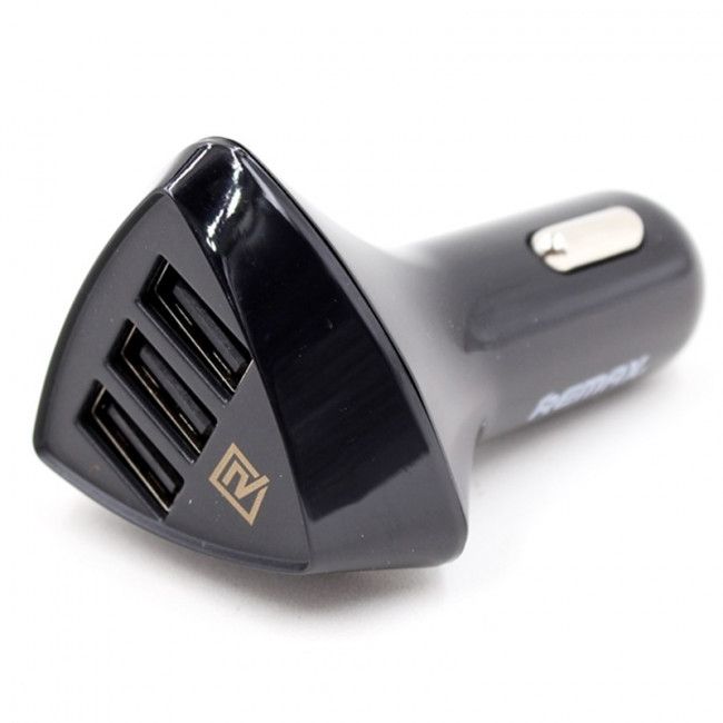 Carregador Veicular Usb Remax Aliens RC-C304 Triplo Universal - Preto