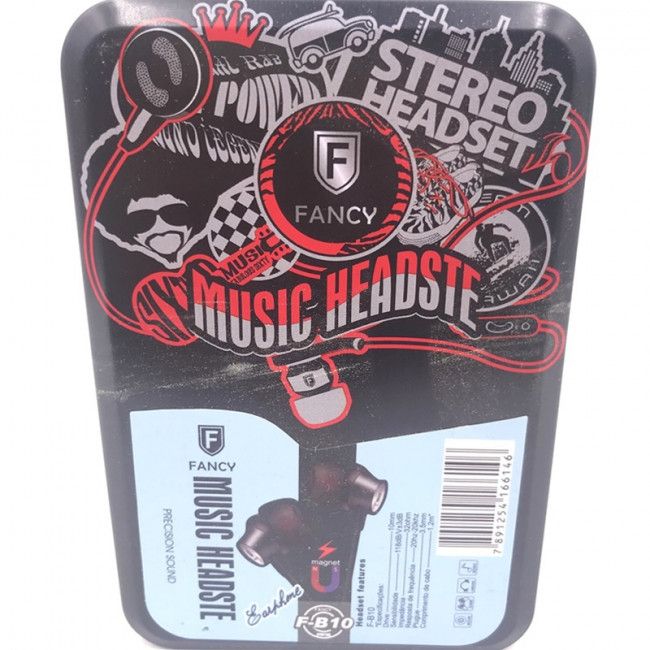 Fone de Ouvido Fancy F-B10 - Preto