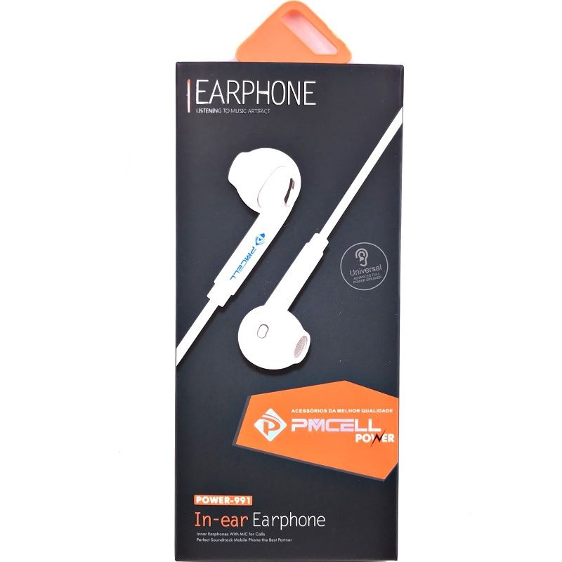 Fone de Ouvido PMCell Power-991 - Branco