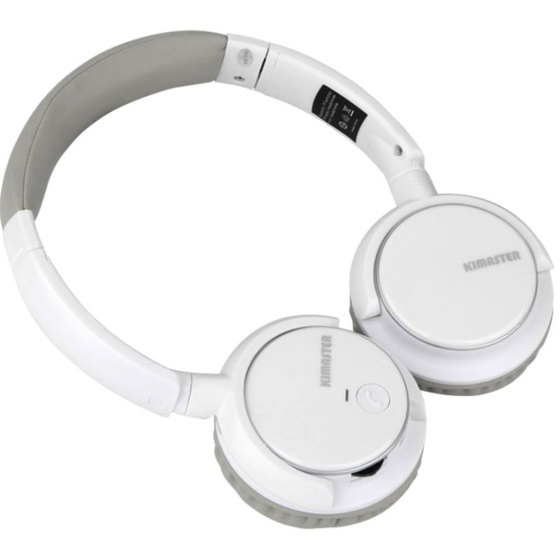 Fone de Ouvido Stereo sem Fio Bluetooth Kimaster K1- Cinza e Branco