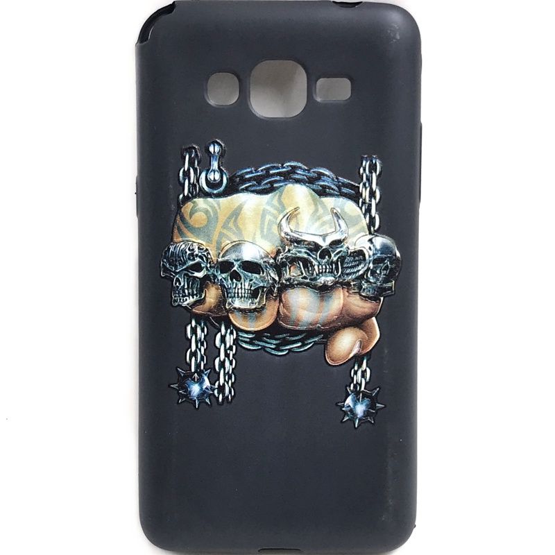 Capa Cinema - Caveira Anéis para Samsung Galaxy Gran Prime Tv