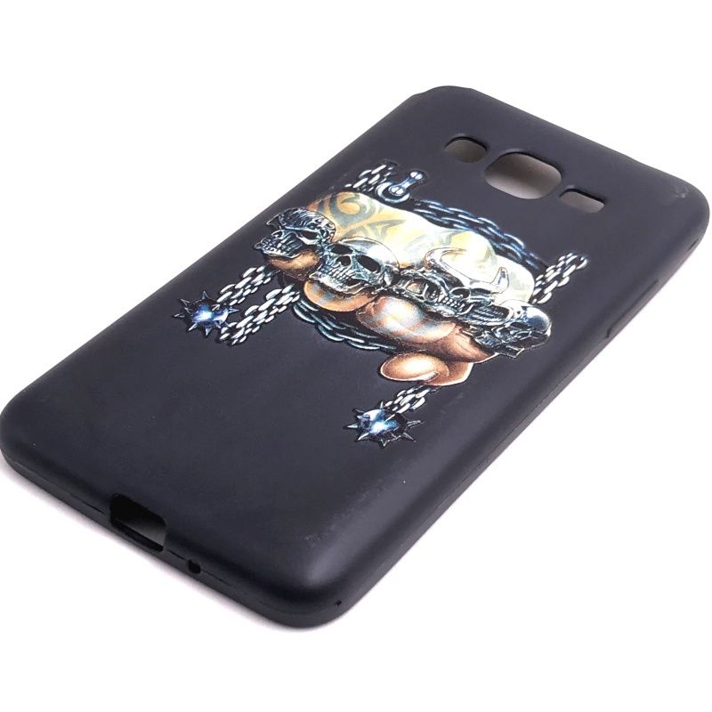 Capa Cinema - Caveira Anéis para Samsung Galaxy Gran Prime Tv