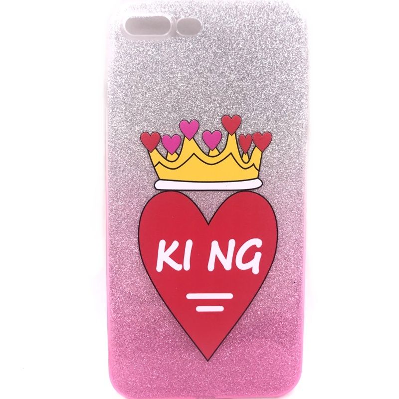 Capa Glitter Desenhos - King Heart