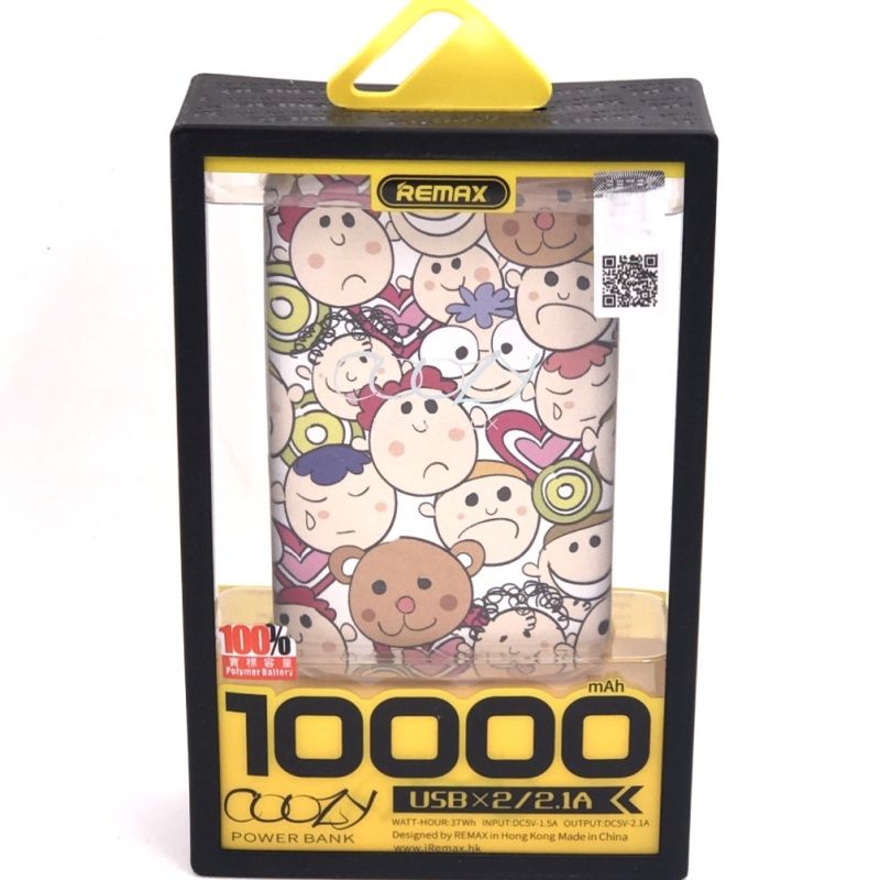 Bateria Extra Portátil Universal Power Bank Remax RPP-70 Dual Usb - 10000mAh - Kids