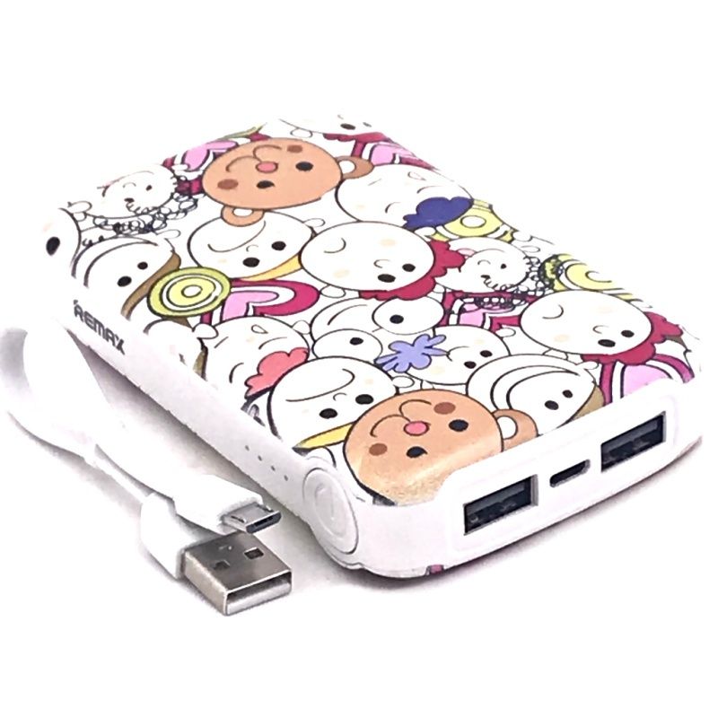 Bateria Extra Portátil Universal Power Bank Remax RPP-70 Dual Usb - 10000mAh - Kids