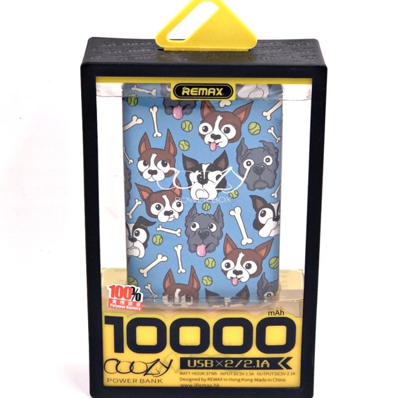Bateria Extra Portátil Universal Power Bank Remax RPP-70 Dual Usb - 10000mAh - Dogs