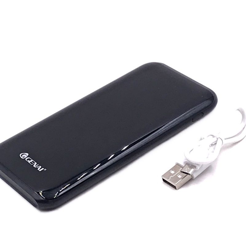 Bateria Extra Portátil Universal Power Bank Genai CC-5421 Dual Usb - 9000mAh - Black 