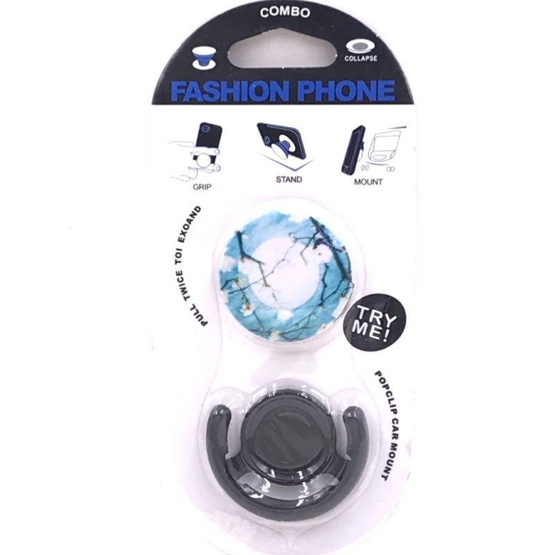 Suporte Pop Socket - White Flowers