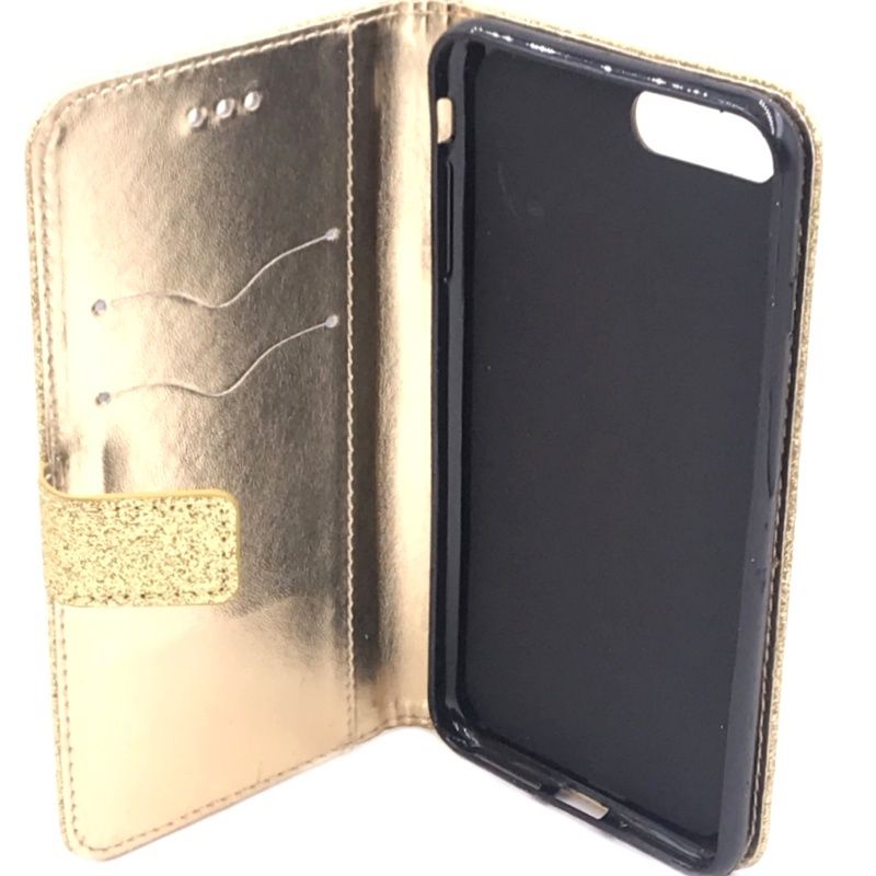 Capa Carteira Nova - Fé Coração Dourado para IPhone 7 Plus/8 Plus