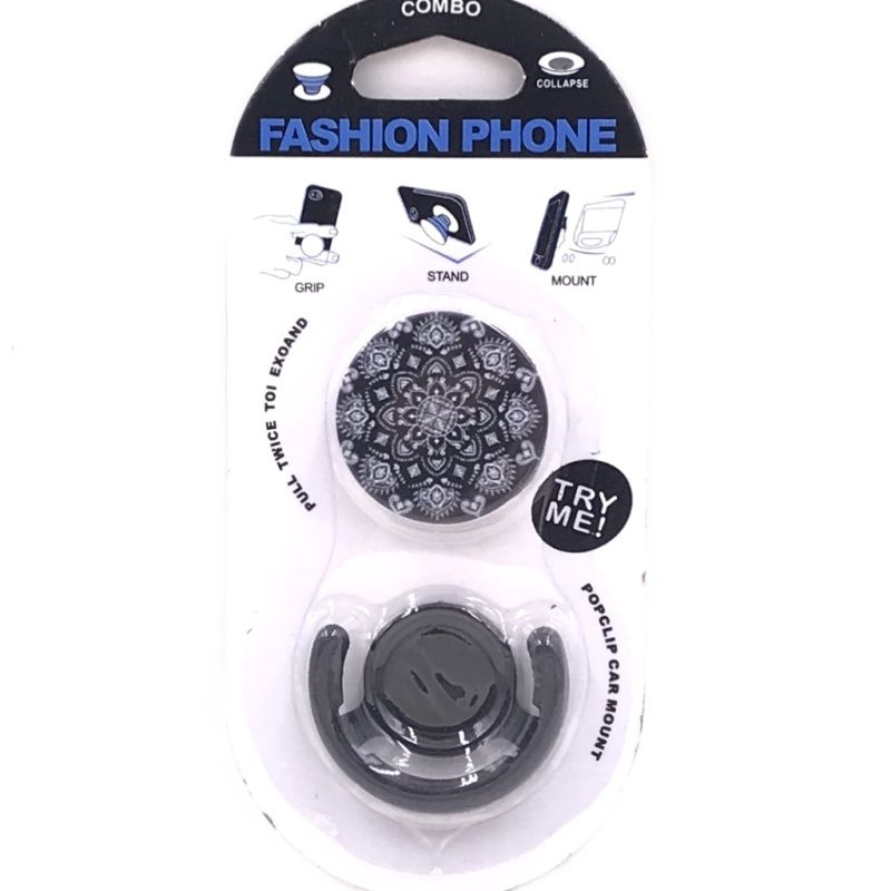 Suporte Pop Socket - Black Mandala