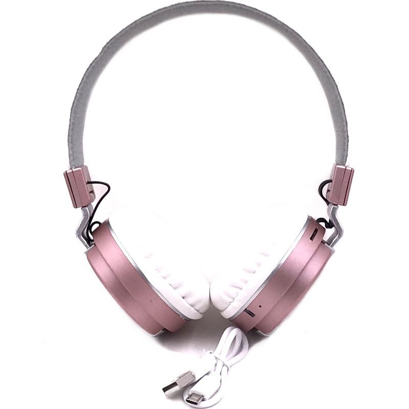 Fone de Ouvido Bluetooth MP3 55 - Ouro Rosê