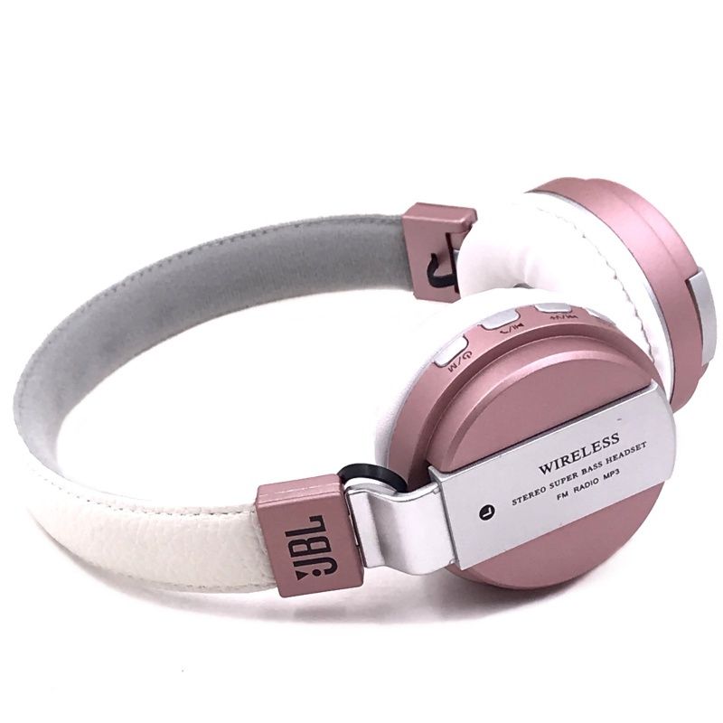 Fone de Ouvido Bluetooth MP3 55 - Ouro Rosê