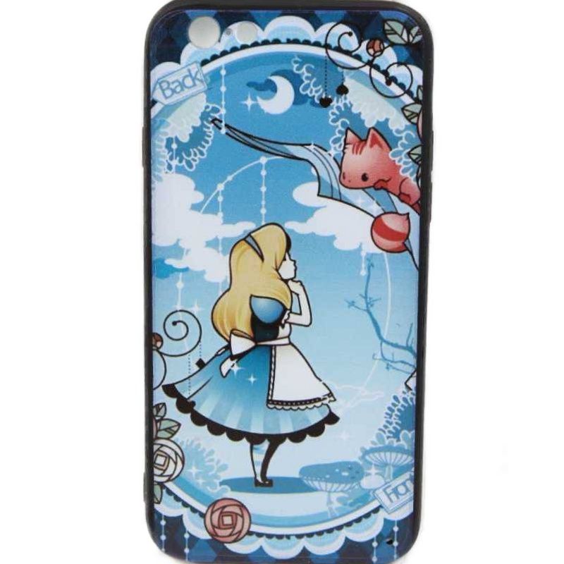 Capa NetCase Acrílica Fosca Chapada Alice in Wonderland para IPhone 6/6S