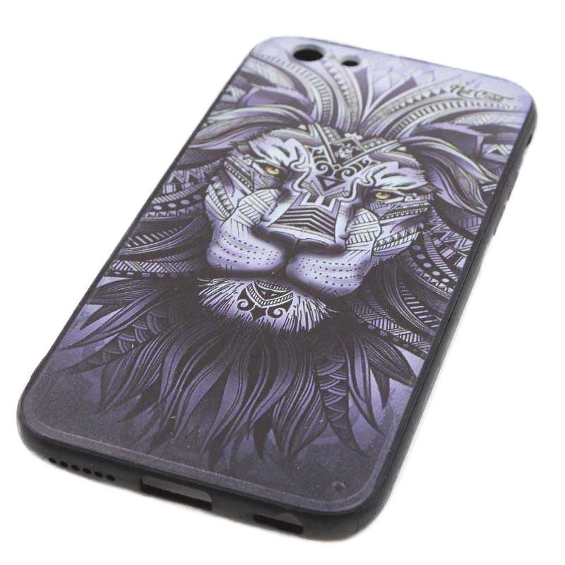 Capa NetCase Acrílica Fosca Chapada Leão Indígena para IPhone 6/6S