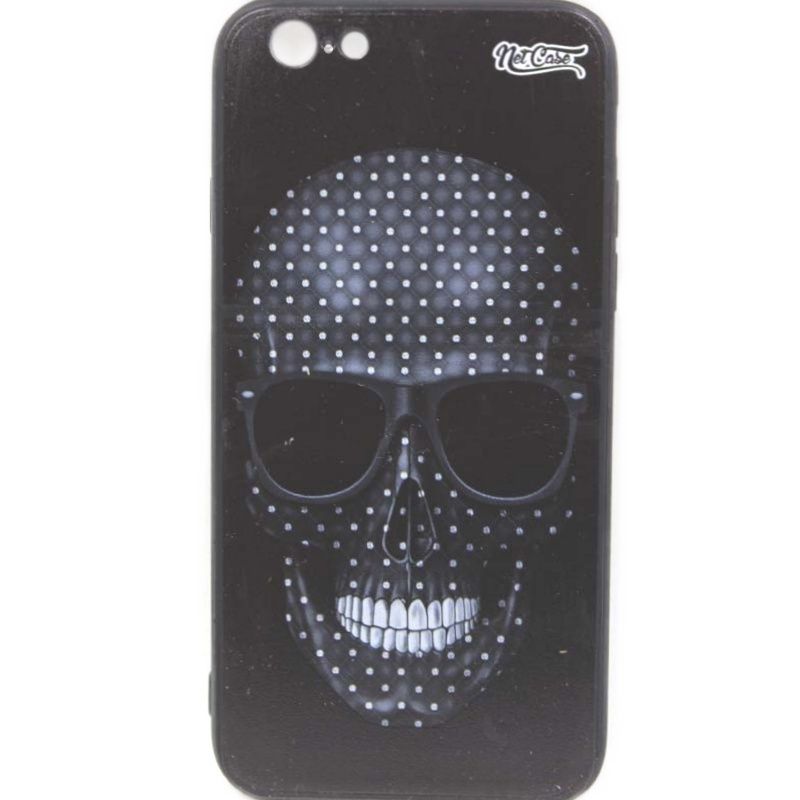 Capa NetCase Acrílica Fosca Chapada Skull Diamond para IPhone 6/6S