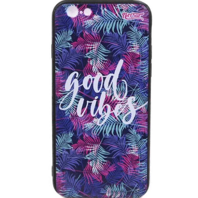 Capa NetCase Acrílica Fosca Chapada Good Vibes para IPhone 6/6S