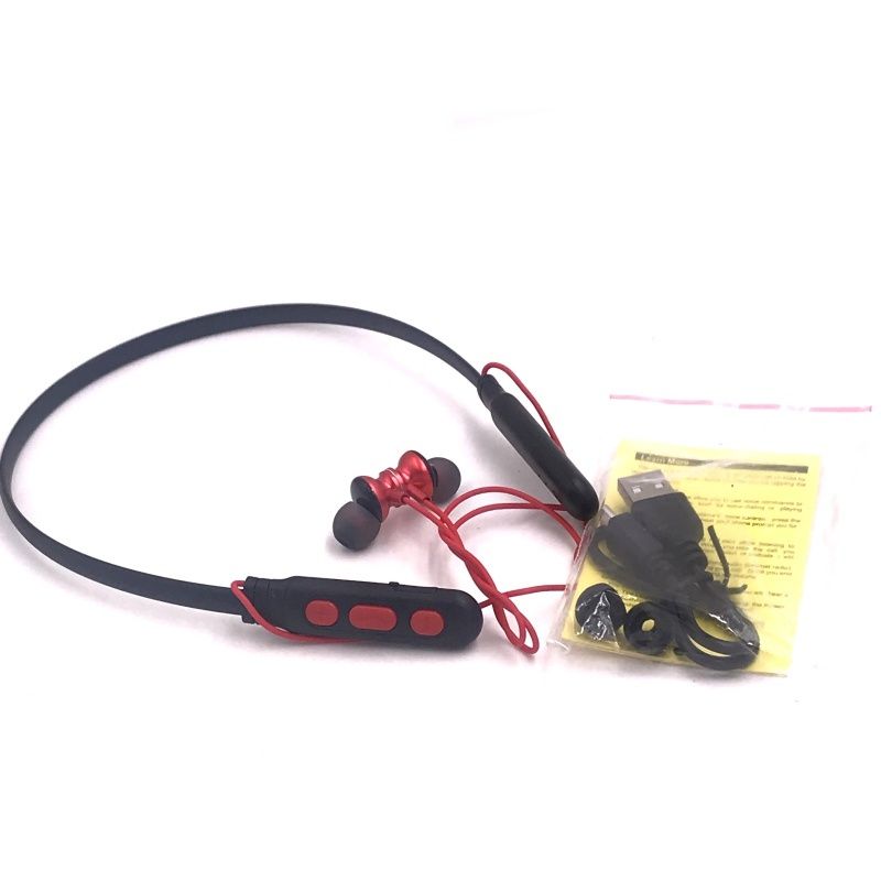 Fone de Ouvido Bluetooth Cokike com Pólos Magnético BL-K5510 - Vermelho