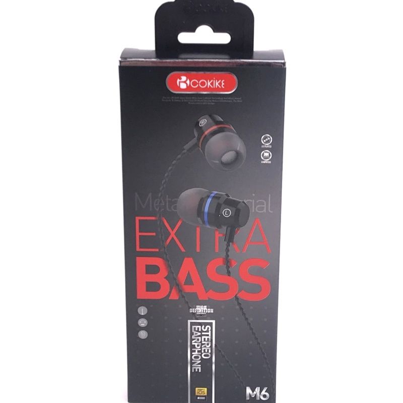 Fone de Ouvido Cokike Extra Bass M6 - Dourado