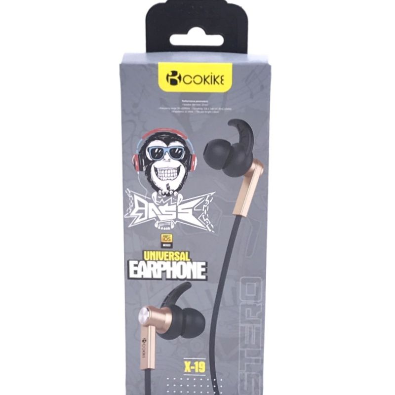 Fone de Ouvido Cokike X-19 - Prata