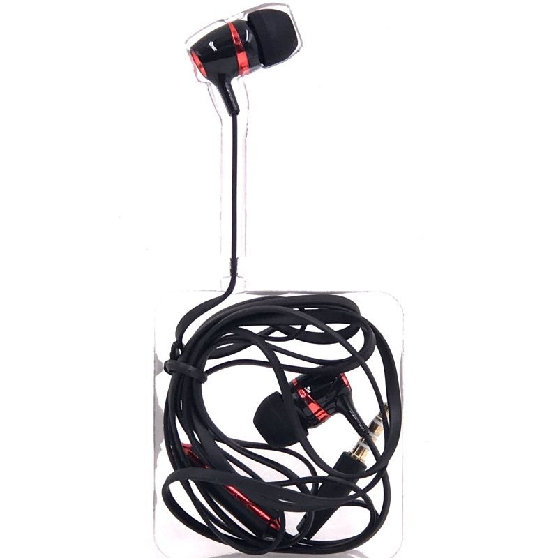 Fone de Ouvido Cokike X-18 - Preto com Vermelho