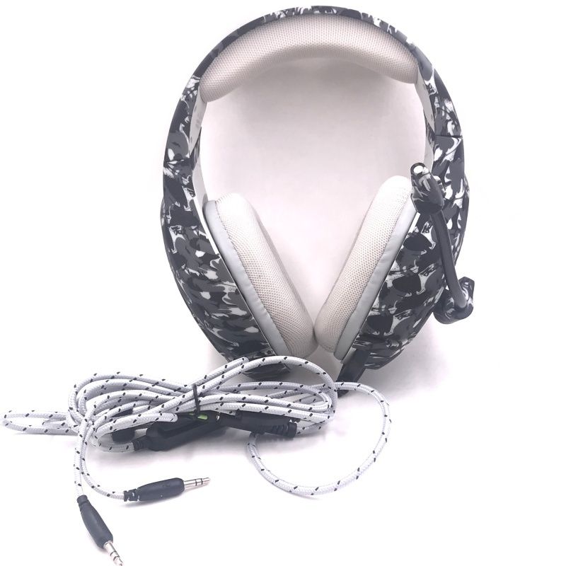 Fone de Ouvido Profissional Gaming Headset com Microfone - Camuflado