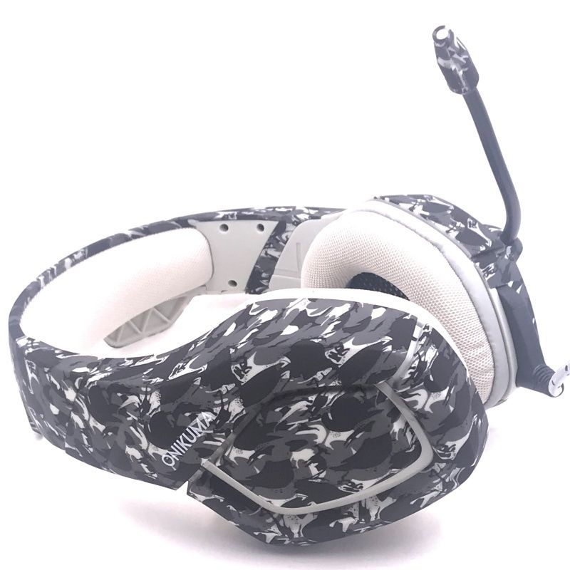 Fone de Ouvido Profissional Gaming Headset com Microfone - Camuflado