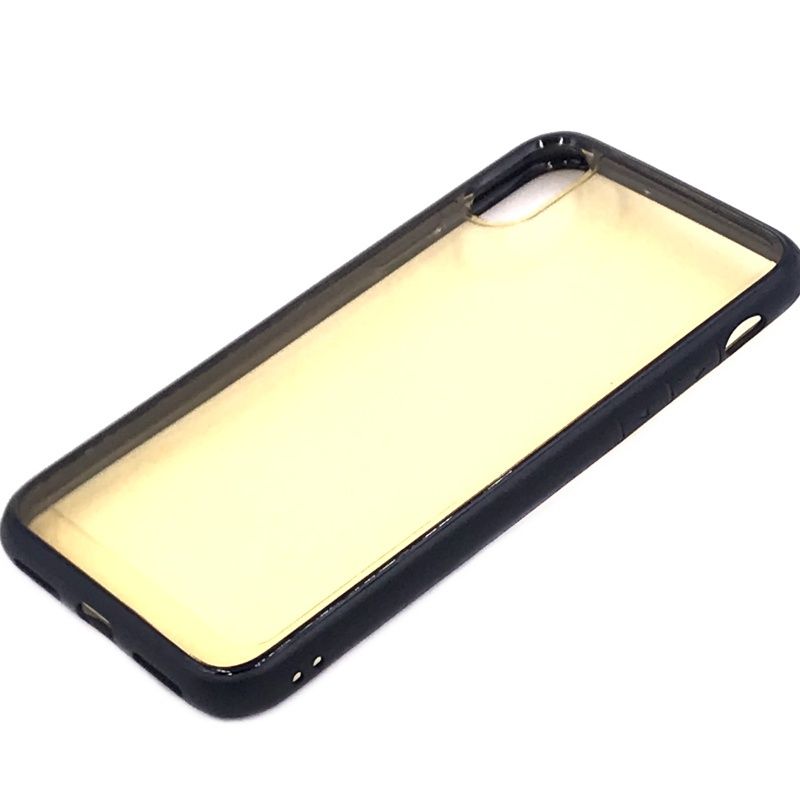 Capa Lateral Color para IPhone X/XS - Amarelo com Preto