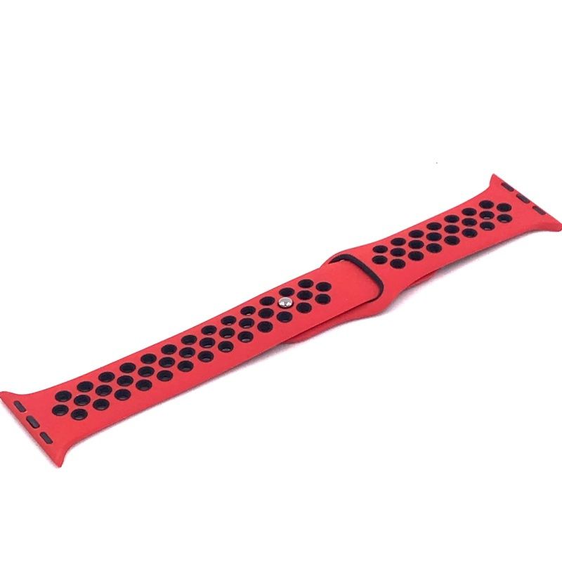 Pulseira Furadinha para Apple Watch 38/40mm - Vermelho e Preto