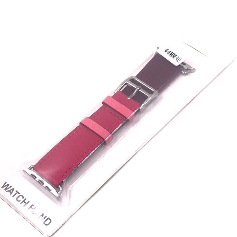 Pulseira de Couro Simple Tour para Apple Watch 42/44mm - Bordô e Pink