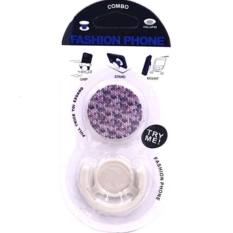 Suporte Pop Socket - Polka Dot Fabric Effect