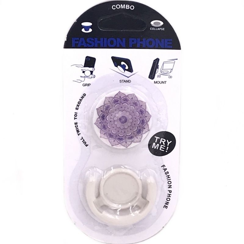Suporte Pop Socket - Mandala Lilás