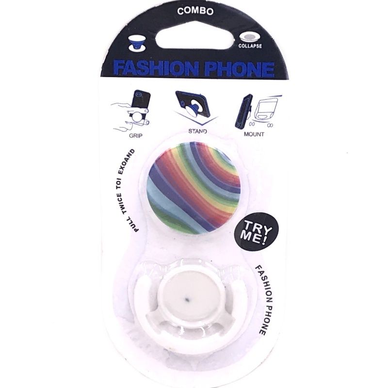 Suporte Pop Socket - Listras Arco Íris