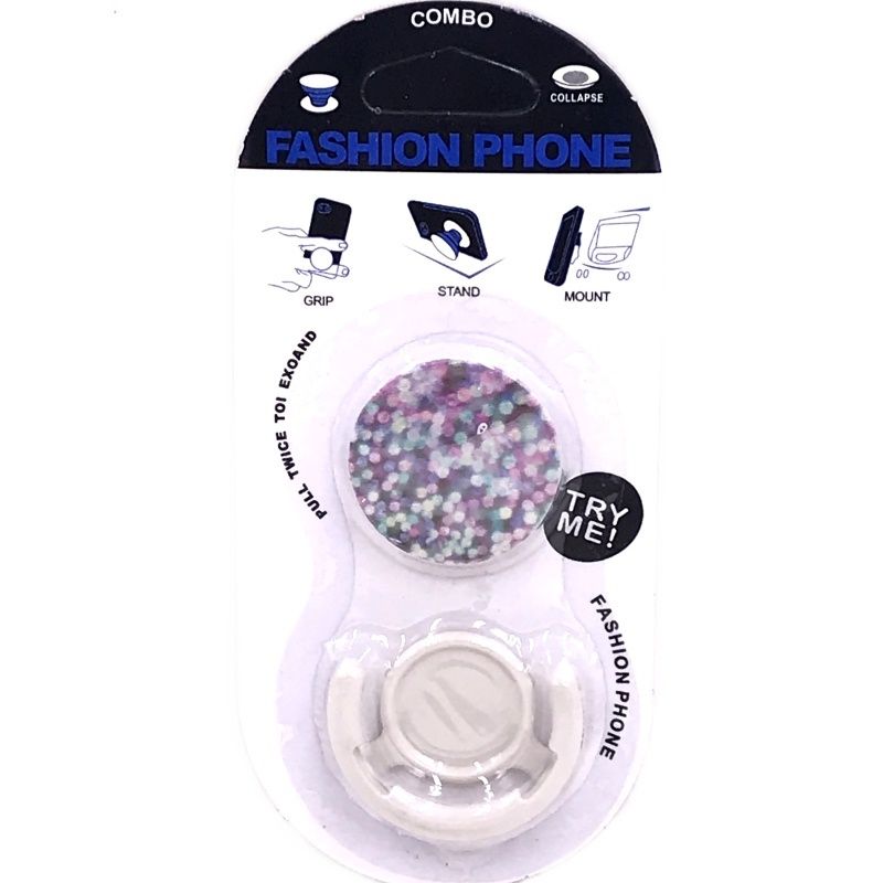Suporte Pop Socket - Polka Dots Neon Lights