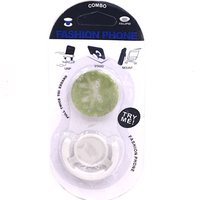 Suporte Pop Socket - Floral Renda Verde