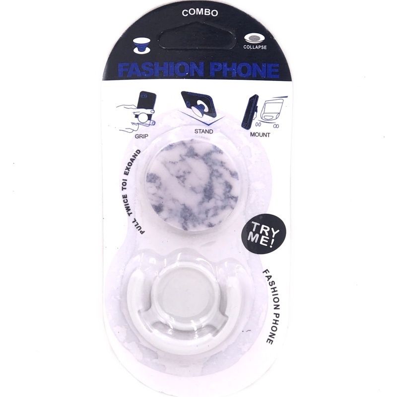Suporte Pop Socket - White and Blue Marble
