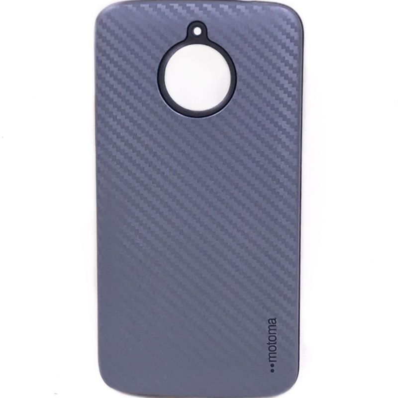 Capa Anti Choque Motoma Pixels para Moto E4 Plus - Azul Marinho