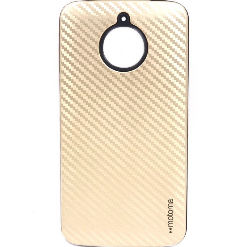 Capa Anti Choque Motoma Pixels para Moto E4 Plus - Dourado