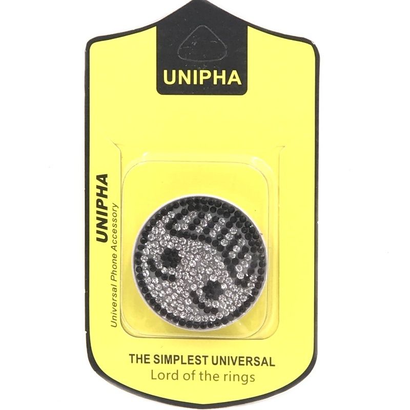 Suporte Pop Socket Strass - Emoji Full Smile