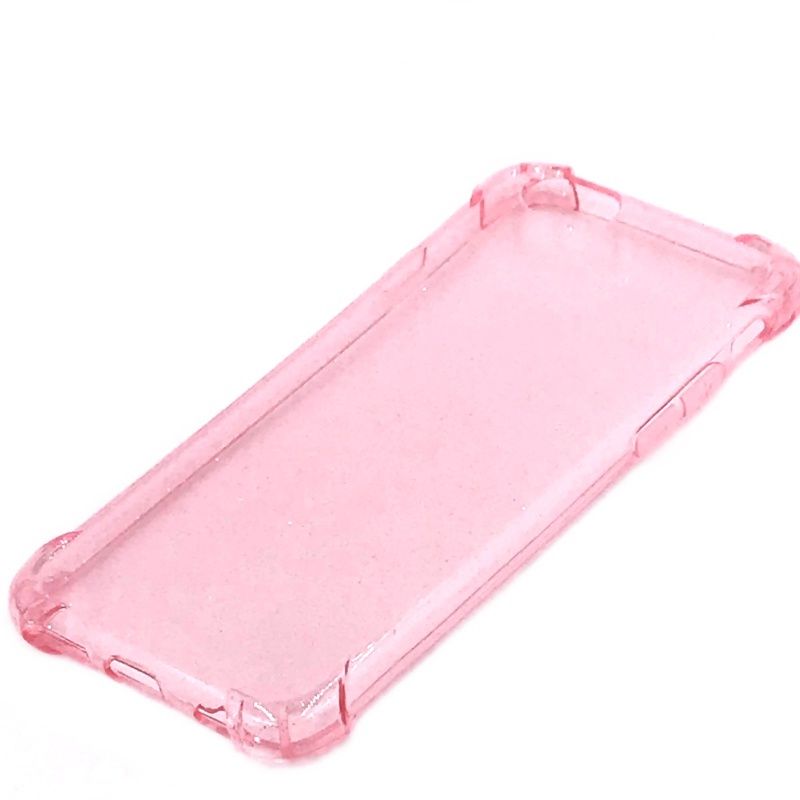 Capa Transparente Glitter - Rosa