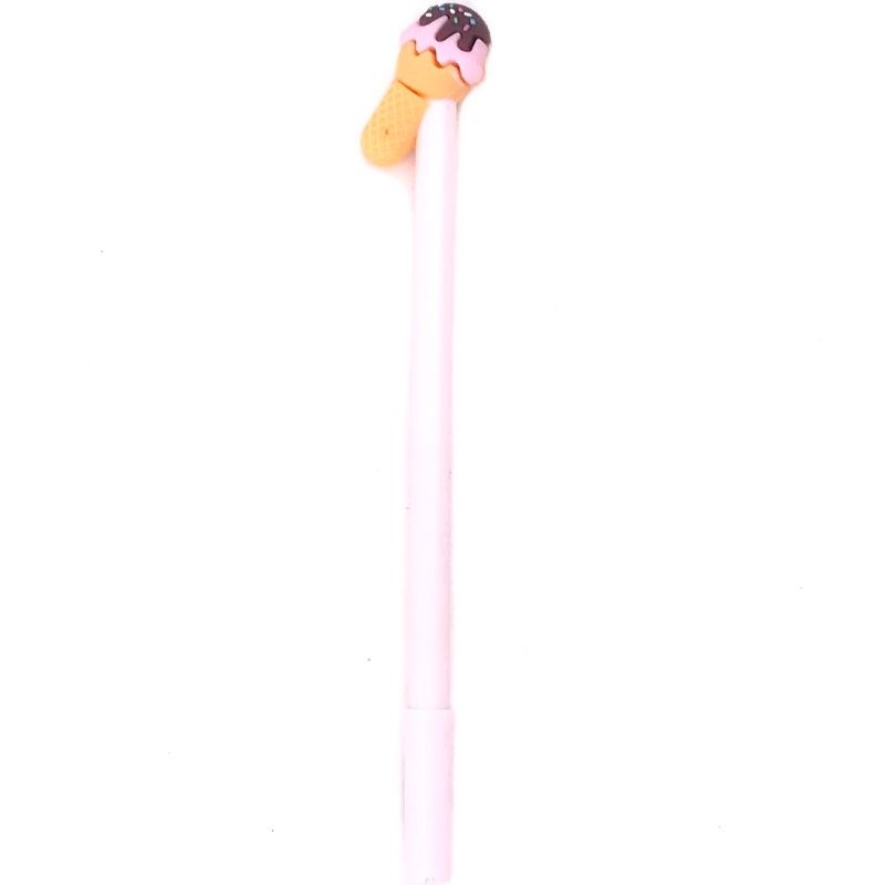 Caneta Gel em Ponta Fina 0,5 mm - Sorvete Chocolate c/ Morango