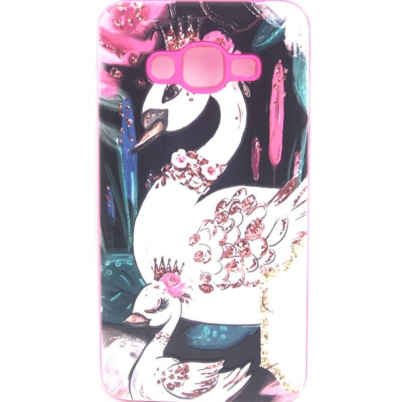 Capa Anti Impacto Cisnes para Samsung Galaxy J2 Prime