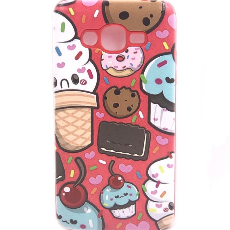 Capa Anti Impacto Cupcakes e Doces para Samsung Galaxy J2 Prime