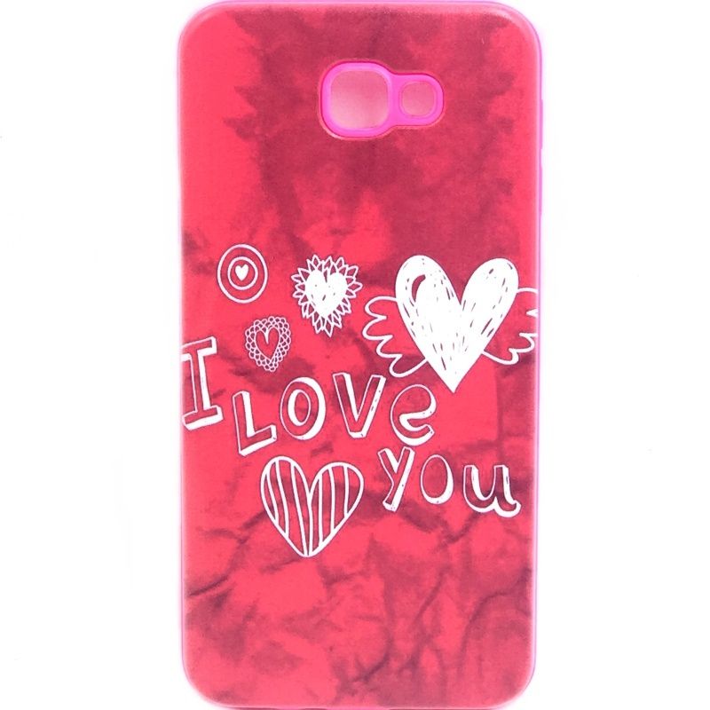 Capa Anti Impacto I Love You Corações para Samsung Galaxy J5 Prime