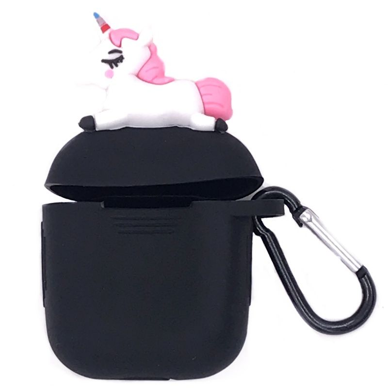 Case para Airpods Preto - Unicórnio