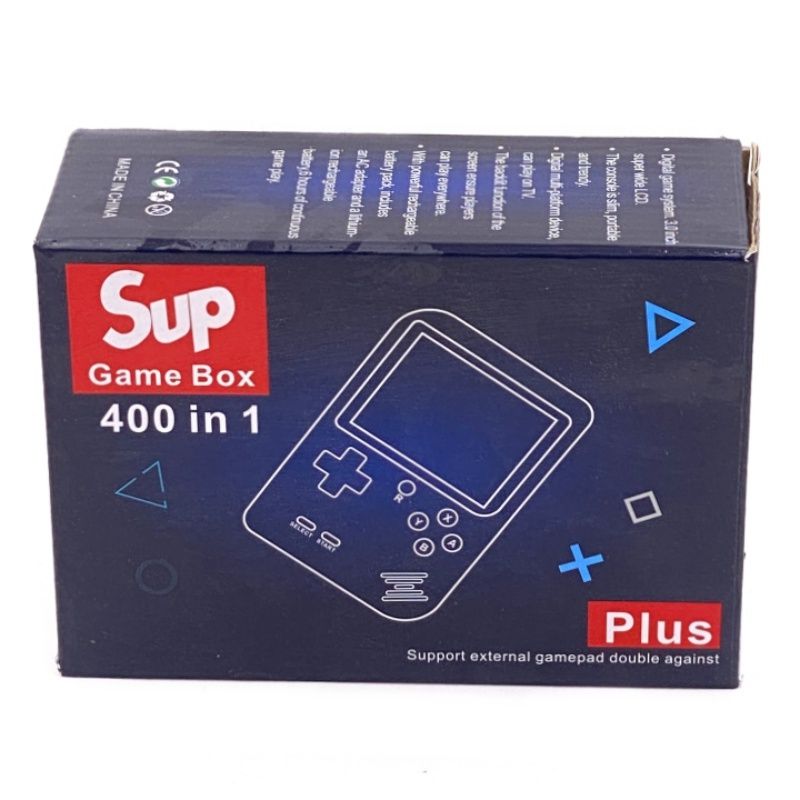 Mini Game Boy Portátil Sup Gme Box 400in1 Tela 3 Pol. - Azul Royal
