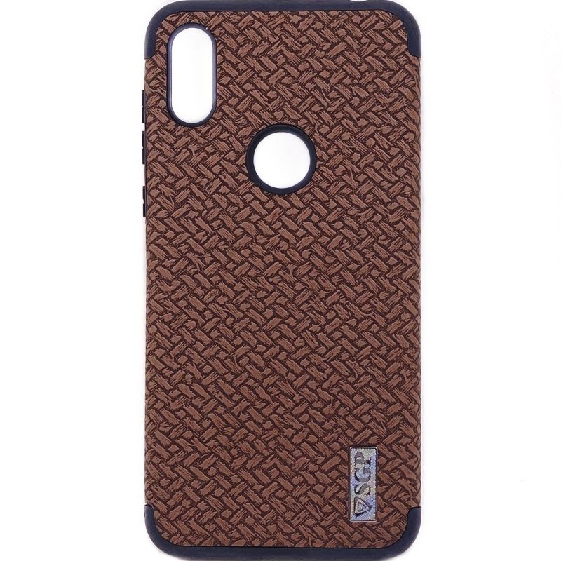 Capa SGP Borracha Tecido para Motorola Moto One - Marrom