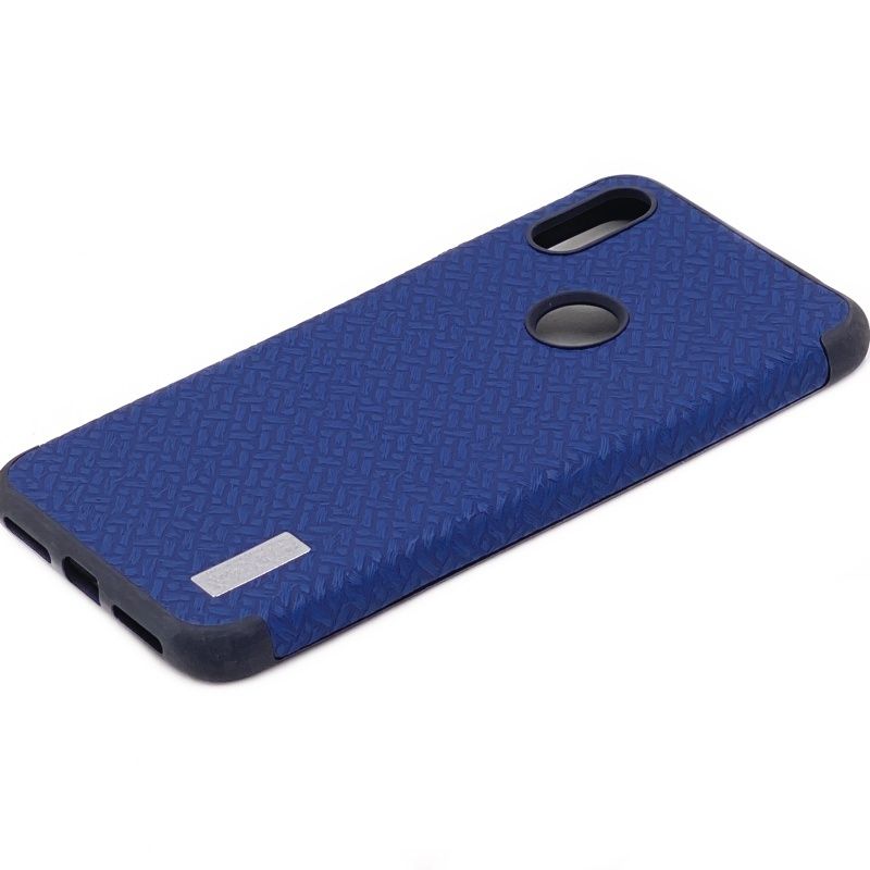 Capa SGP Borracha Tecido para Motorola Moto One - Azul Marinho
