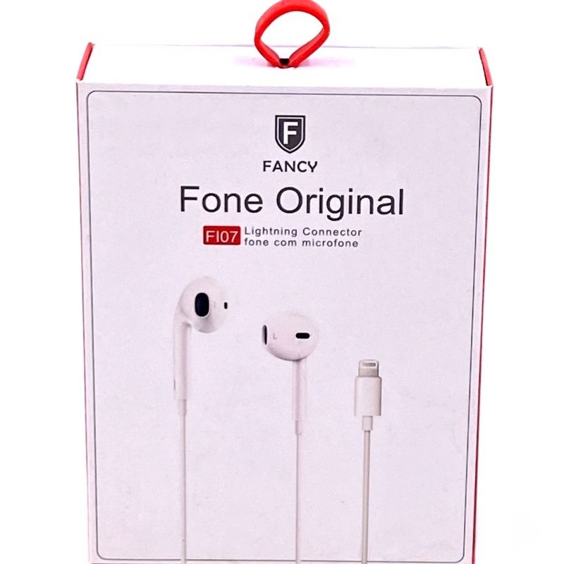 Fone de Ouvido Lightning Fancy FI07 - Branco