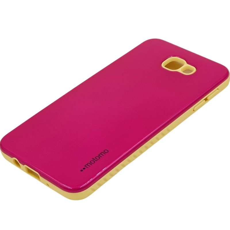 Capa Anti Choque Motomo Color - Magenta c/ Amarelo