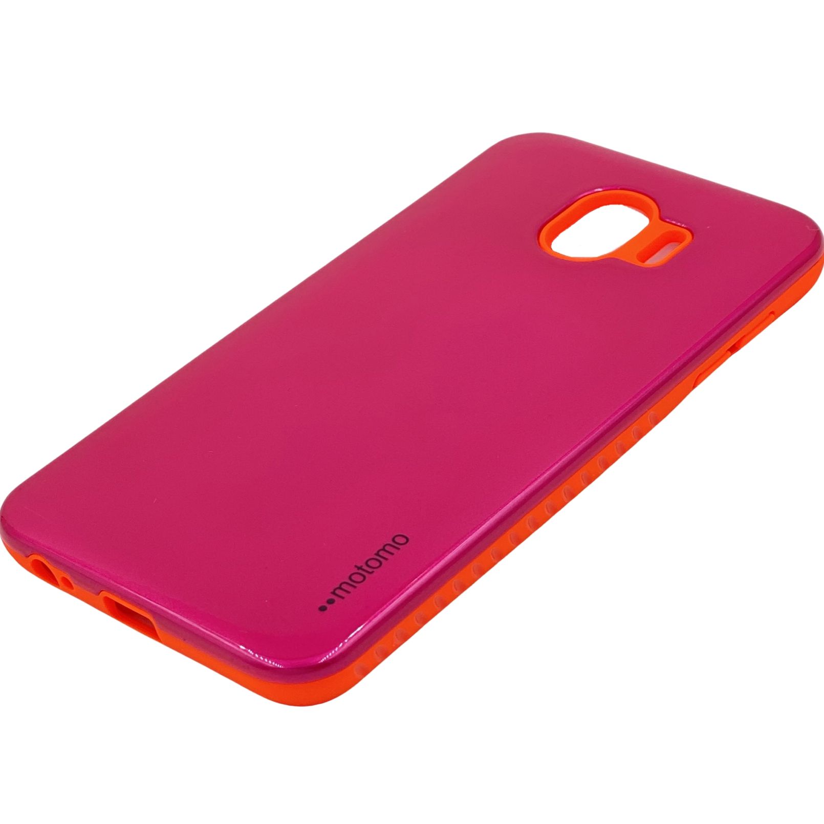 Capa Anti Choque Motomo Color - Magenta c/ Laranja